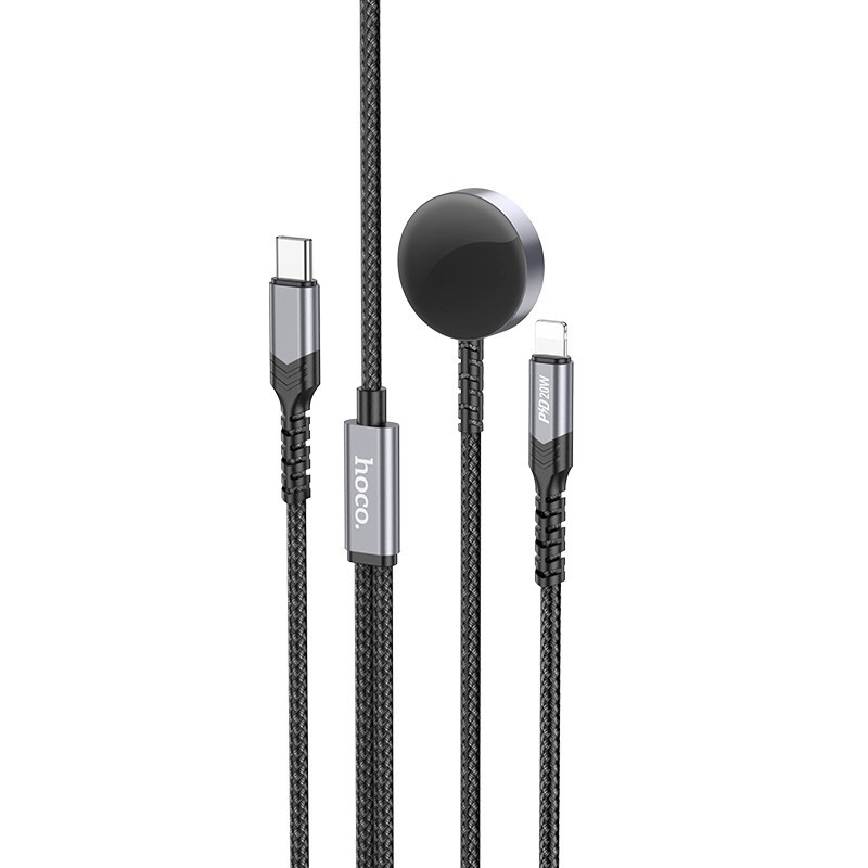 БЗУ Hoco CW54 2in1 for Apple Watch + Type-C / Lightning Херсон - зображення 1