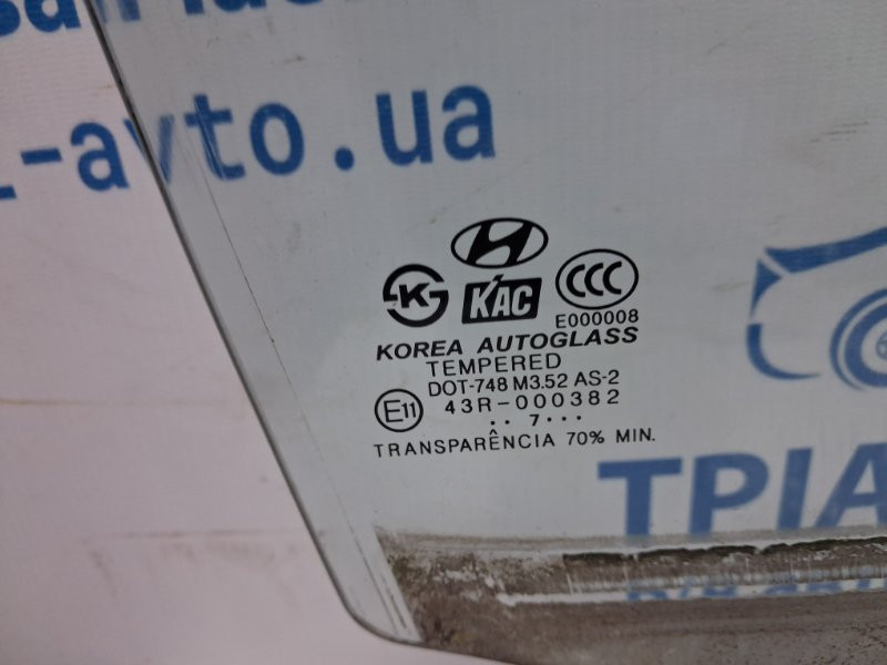 Стекло двери переднее правое Hyundai Tucson 2004-2009 824202E030 (Арт. 79455) Киев - изображение 3