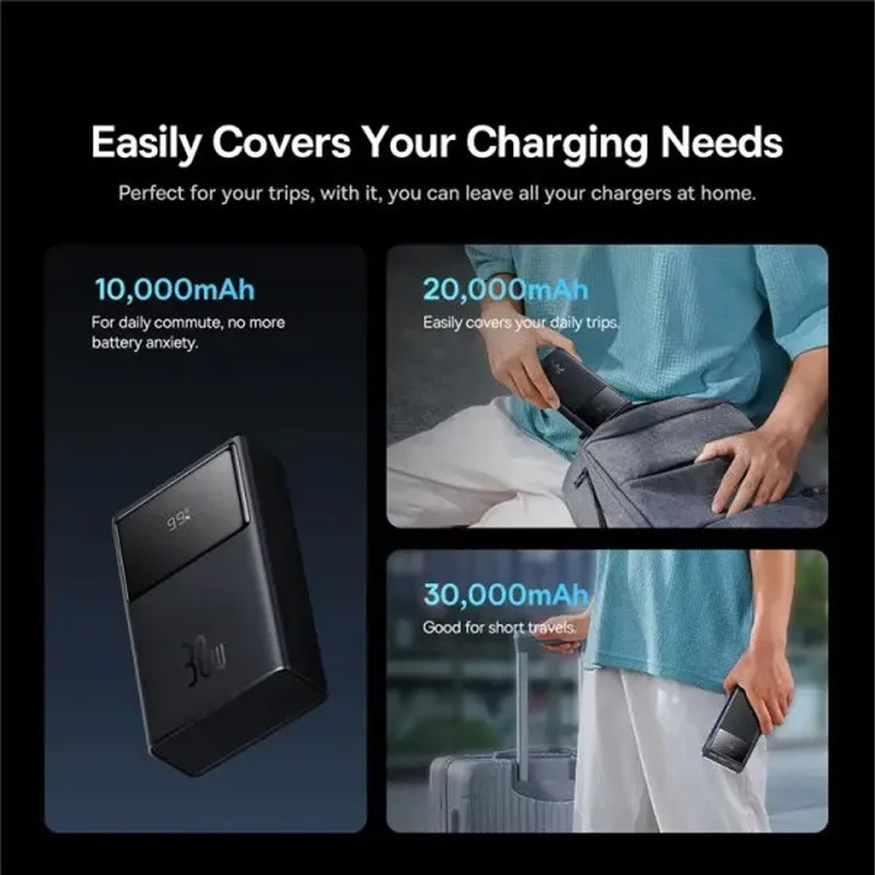 Портативное ЗУ Baseus Star-Lord Digital Display 30W 30000 mAh (P10022905113-00) Херсон - зображення 6