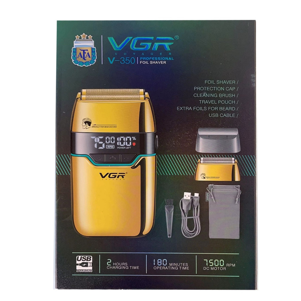 Электробритва VGR V-350 GOLD золотистая Київ - зображення 3
