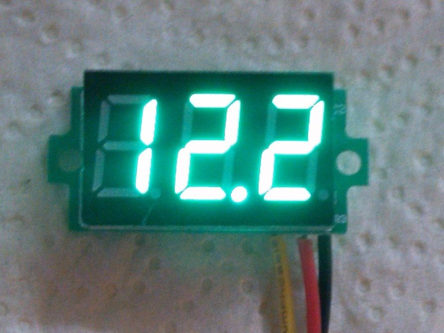 Вольтметр постійного струму, 4 - 30V, для авто, сільгосптехніки, червоний, зелений, синій Косів - зображення 3