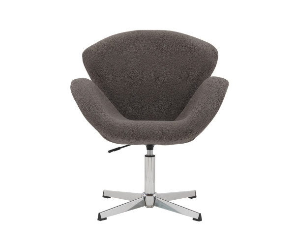 Крісло Сван сіра тканина букле тедді Днепр - изображение 2