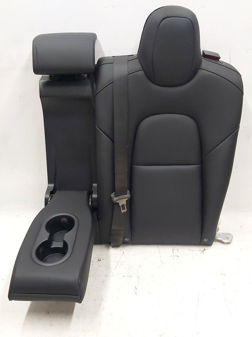 Спинка сиденья 2-го ряда двойная (PUR BLK) в сборе с центральным подголовником и подлокотником Tesla Київ - зображення 1