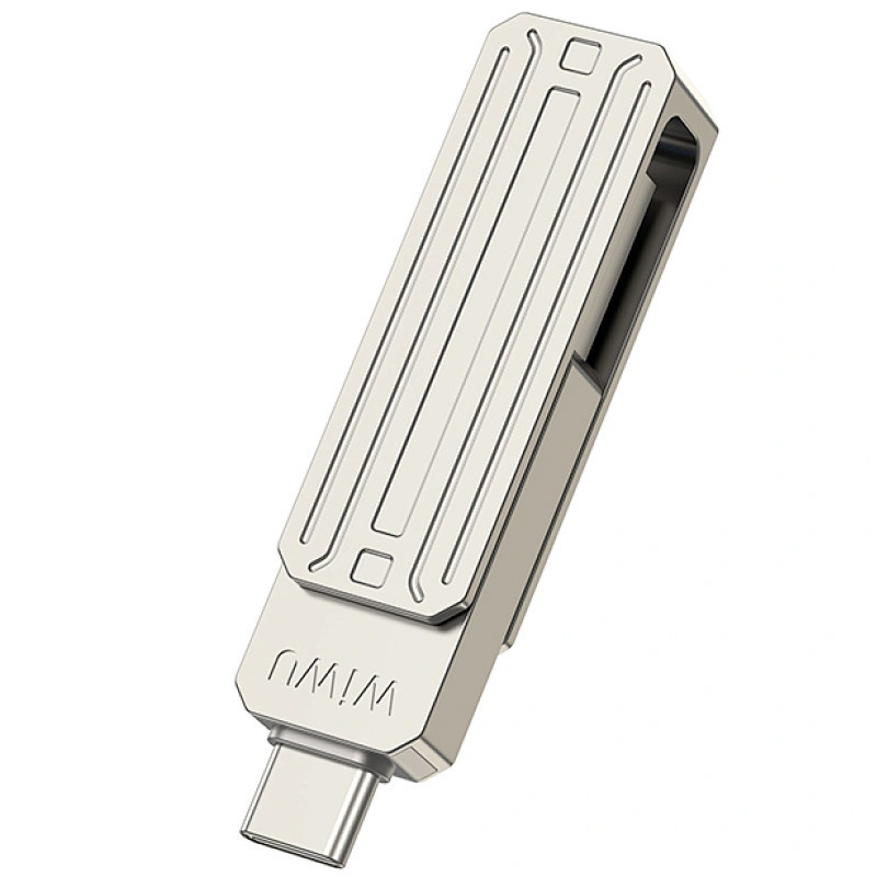 Флеш-накопитель WIWU Wi-FD001 3in1 (USB-A/C/L) USB 3.0 — 64GB Херсон - зображення 7