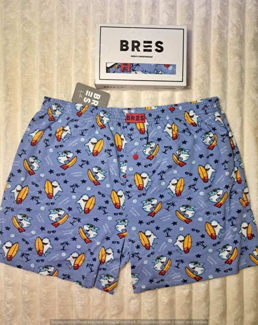 Мужские батальные трусы с рисунком "акулы на сёрфинге" (арт. MBXK 307/01/131) Кривий Ріг - зображення 2