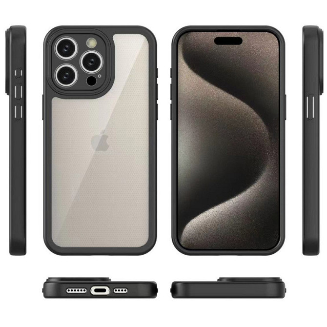TPU чехол Transparent + Colour 1,5mm для Apple iPhone 12 Pro (6.1") Херсон - изображение 6