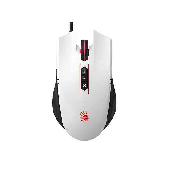 Мышь компьютерная проводная Bloody ES7 Panda White черная с белым Киев