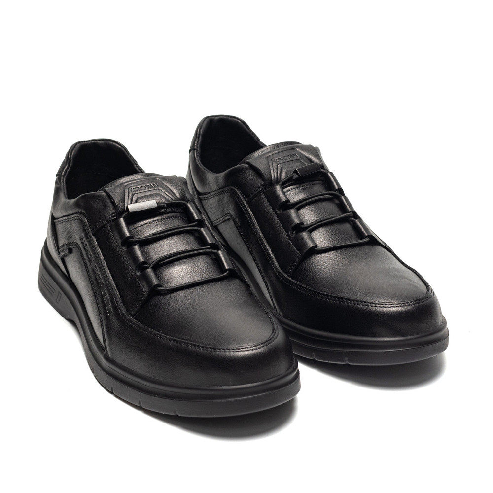 Мужские кожаные туфли Kristan black Київ - зображення 2