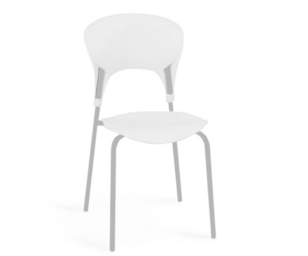Стілець Асторія пластиковий білий Днепр - изображение 1