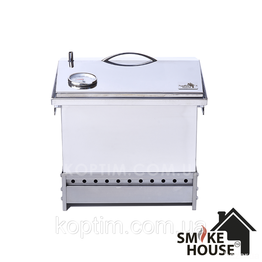 Коптильня из нержавейки SmokeHouse M DeLuxe с термометром Харків - зображення 6