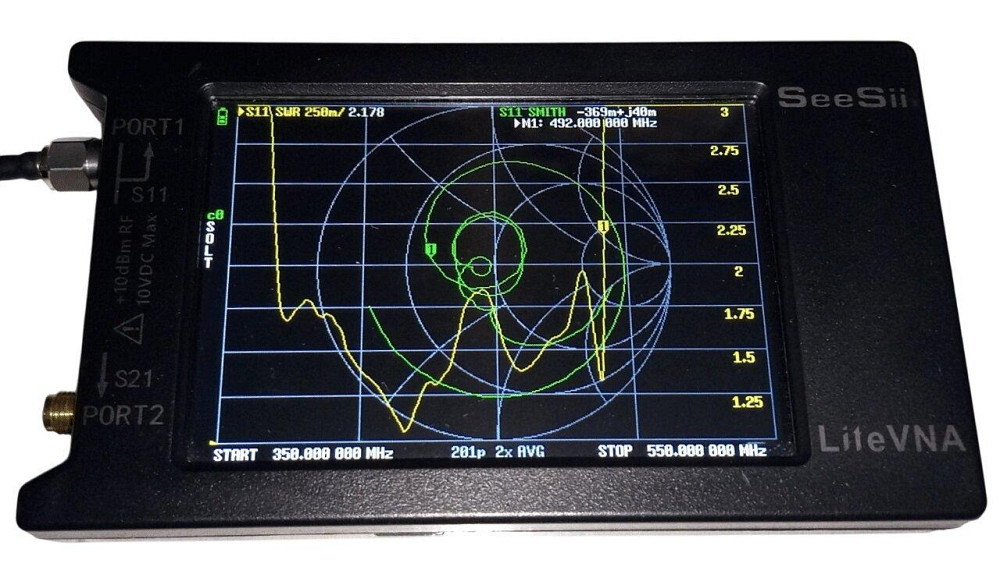 Антенна Yagi 360-480/890-930/1240-1395/1550-3200 МГц 8 дБ, до 25 Вт, кабель RG 58U 1 метр с SMA-male Днепр - изображение 3
