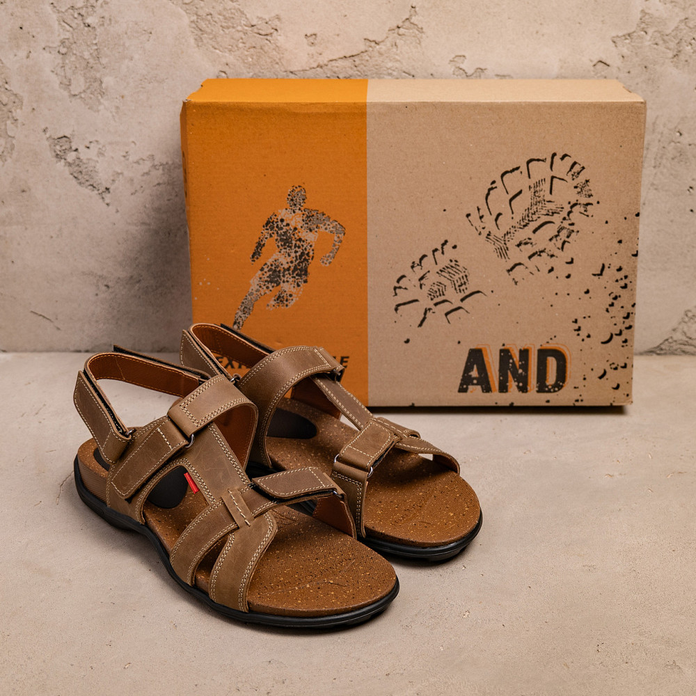 Мужские кожаные сандалии Antec Olive Киев - изображение 7