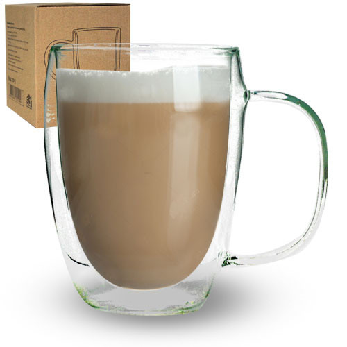 Чашка з подвійною стінкою конус 320 мл Kronos SNT 201-3 Киев - изображение 1