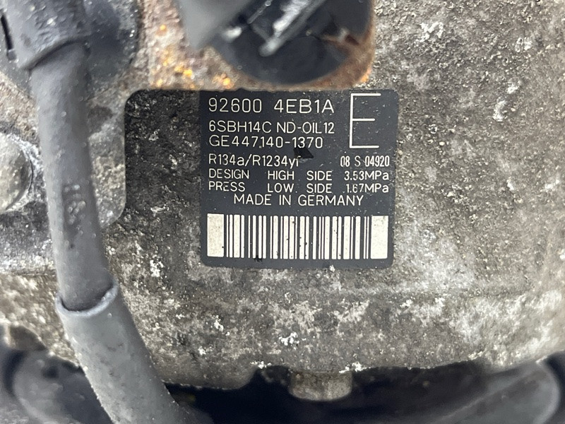 Компрессор кондиционера Nissan Qashqai 2013-2022 926004EB1A (Арт. 77543) Київ - зображення 6