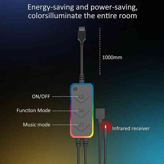 Настольная LED лампа RGB Smart desk oval lamp Bluetooth USB with app Херсон
