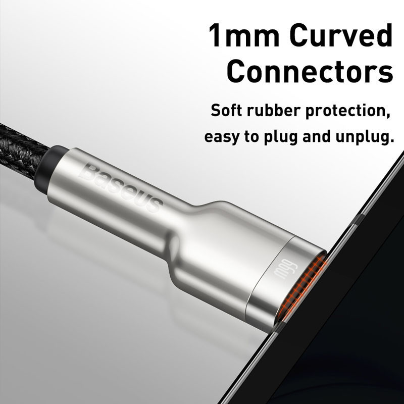 Дата кабель Baseus Cafule Metal USB to Type-C 66W (0.25m) (CAKF) Херсон - зображення 2