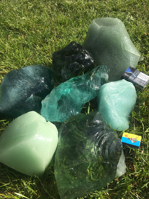 Декор для двора - Эрклез, кусковое стекло, стеклянные камни! Житомир - изображение 2