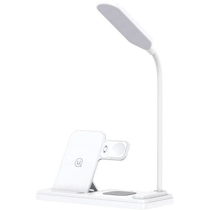БЗУ Usams US-CD195 15W 4in1 Wireless Charging Holder With Table Lamp Херсон - изображение 2