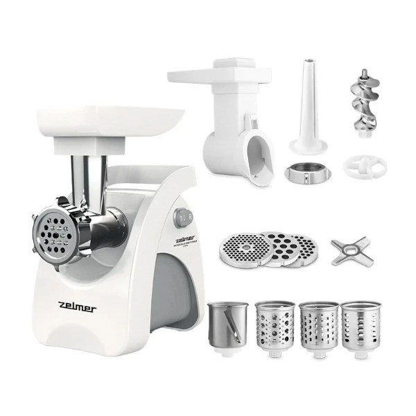 Мясорубка электрическая ZELMER ZMM9802B 2200 Вт белая Київ - зображення 1