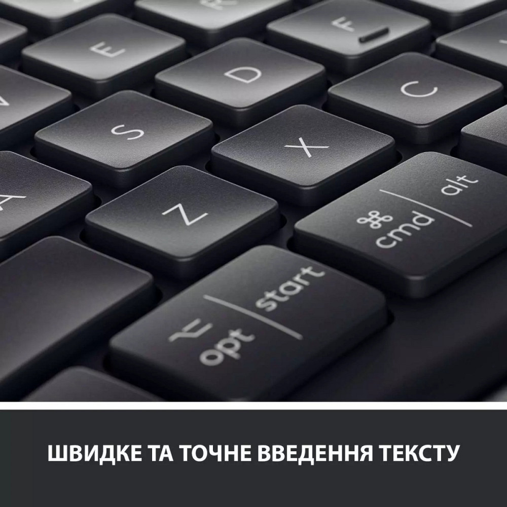 Клавиатура компьютерная безпроводная Logitech ERGO K860 Bluetooth/Wireless UA Black L920-010108 черн Київ - зображення 7