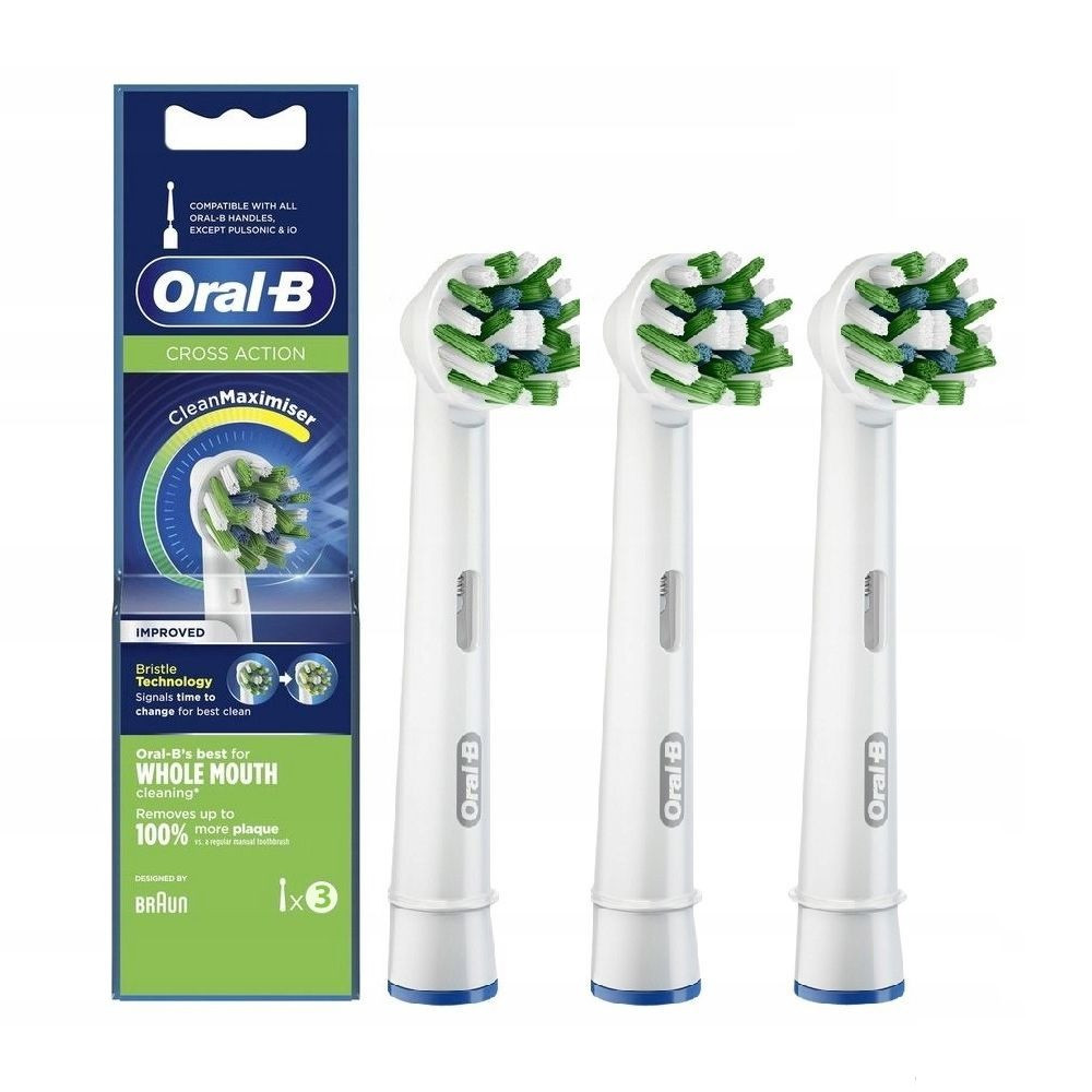 Насадка до електричної щітки Braun Oral-B Cross Action Clean Maximiser EB50RB-3 2 шт біла Киев - изображение 1