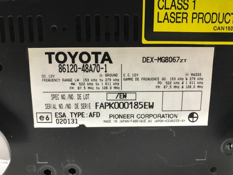 Магнитофон Lexus RX 350 XU30 3.5 БЕНЗИН 2GRFE 2003 (б/у) Київ - зображення 5