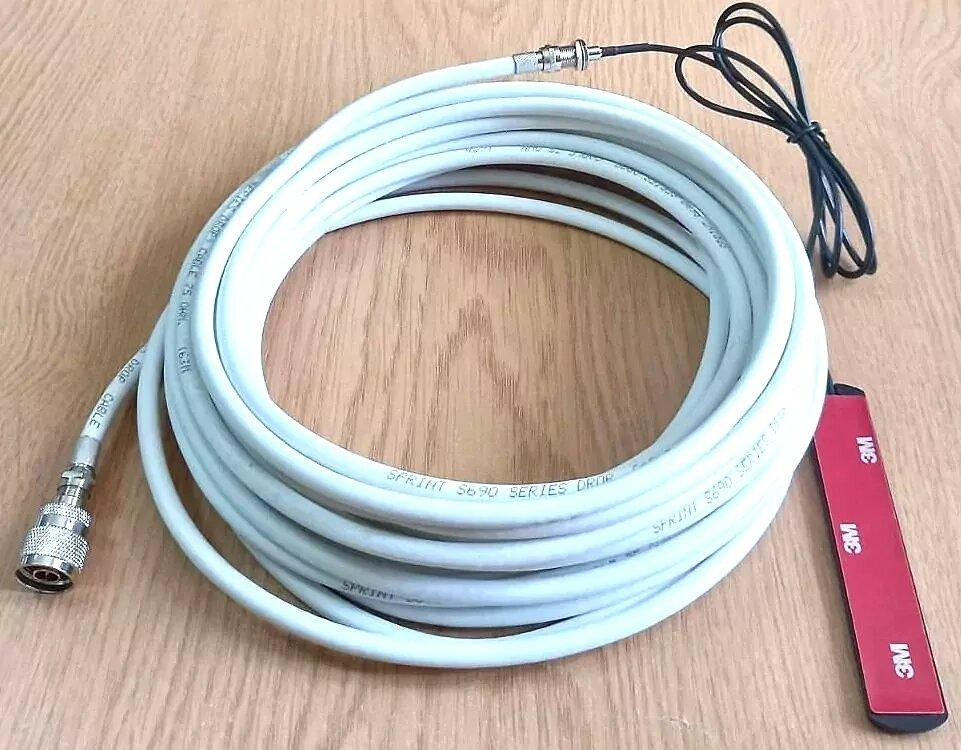 Комплект кабеля для пассивного ретранслятора с N-male (папа) разъемом, 10 м (50431) Дніпро - зображення 1