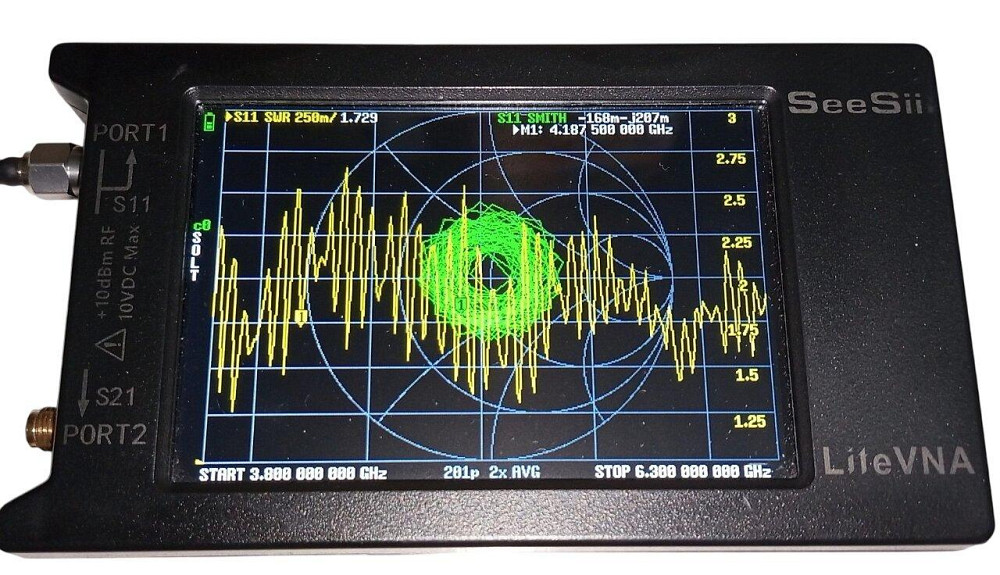 Антенна Yagi 3900-4150/5050-5450/5600-6300 МГц, 16 dBi, до 25 Вт, кабель 1,5 м, RP SMA-male (10989) Дніпро - зображення 3