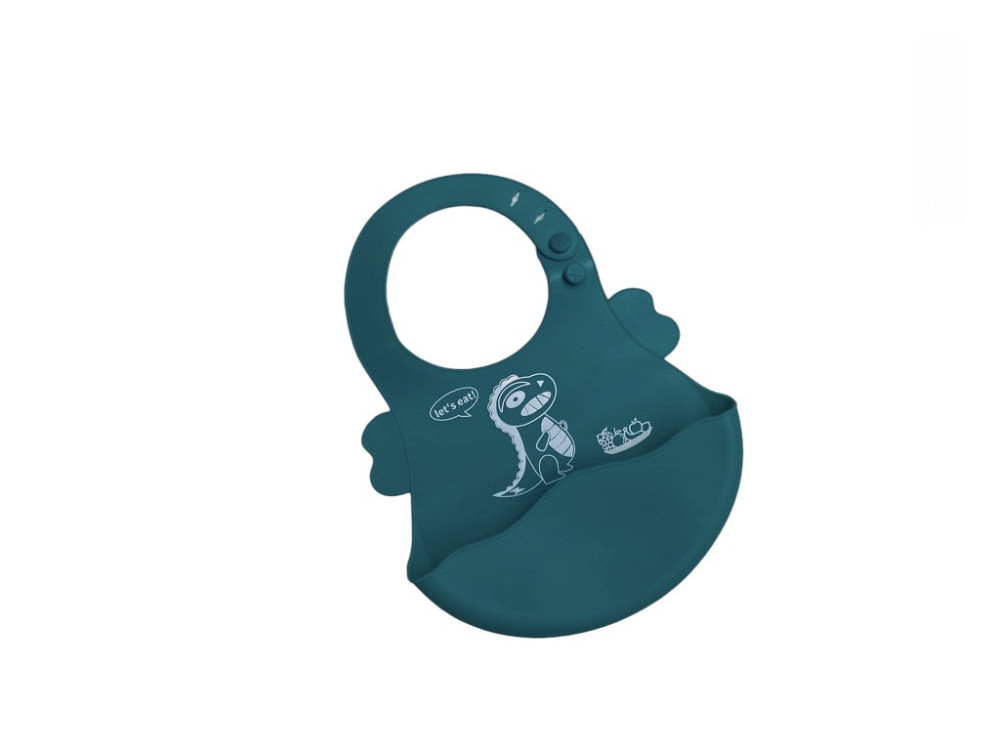 Детский силиконовый набор посуды для кормления Дракоша (зеленый) 7 предметов (код 00156) Киев - изображение 3