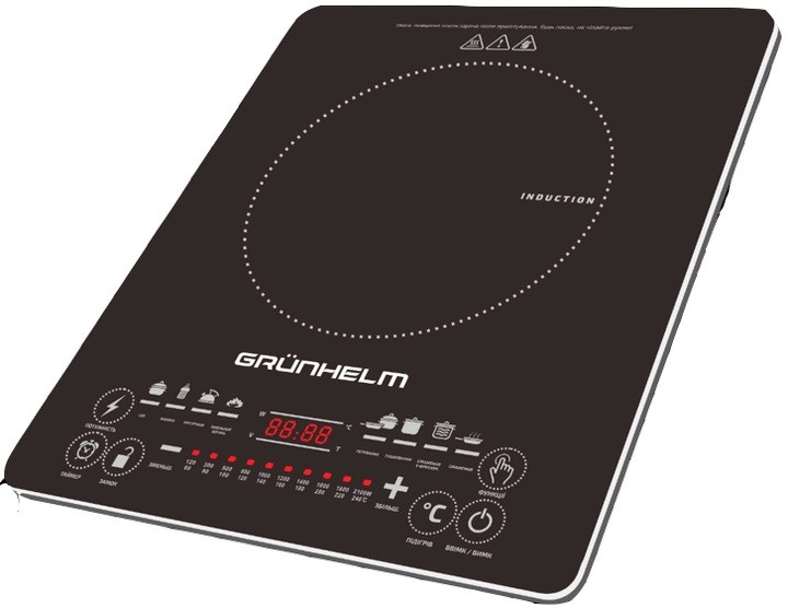 Плита индукционная настольная Grunhelm GI-922 2000 Вт Київ - зображення 1
