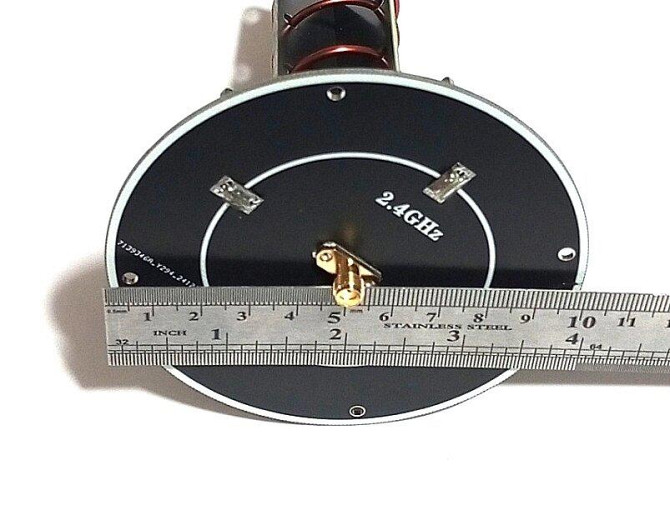 Антенна спиральная 2070-3210MHz 13dBi, до 50W, правосторонняя RHCP, 5-витковая, SMA-female (гнездо) Дніпро - зображення 5