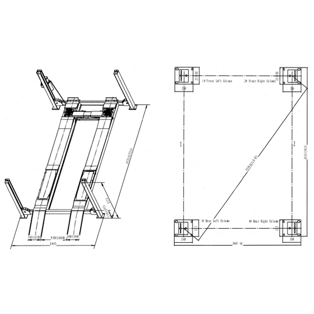 Автомобильный четырехстоечный подъемник 5.5т LAUNCH TLT455W Харьков - изображение 2