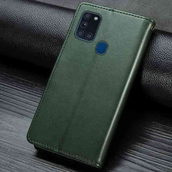 Кожаный чехол-книжка GETMAN Gallant (PU) для Samsung Galaxy A21s Херсон