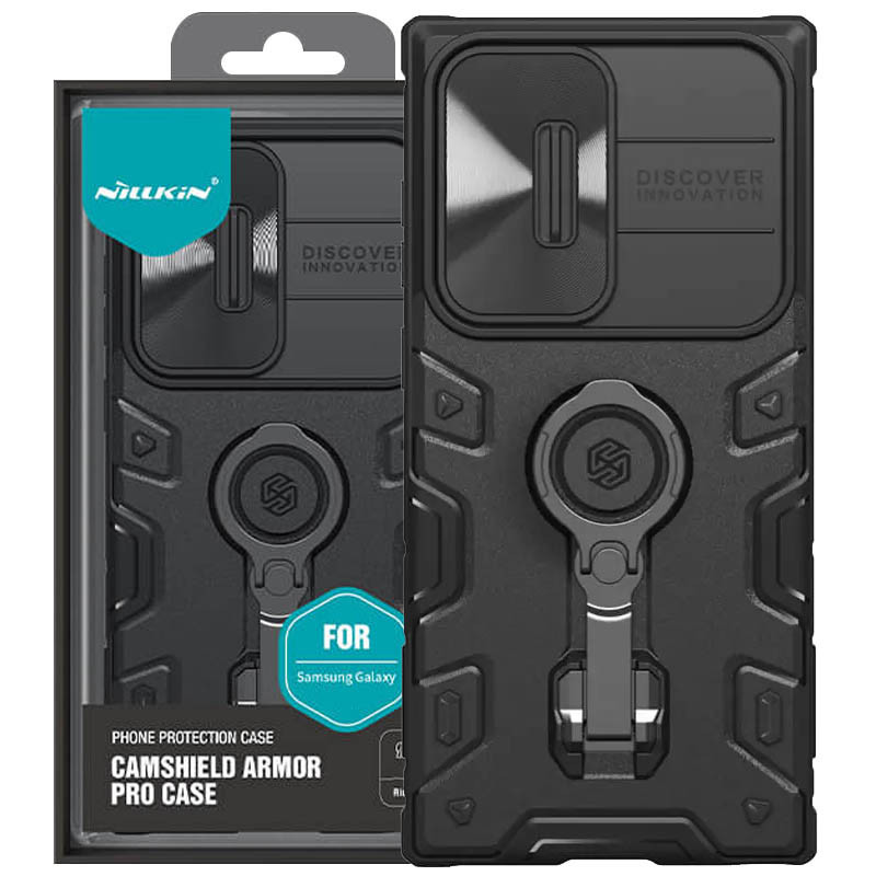 TPU+PC чехол Nillkin CamShield Armor Pro no logo (шторка на камеру) для Samsung Galaxy S23 Ultra Херсон - зображення 1