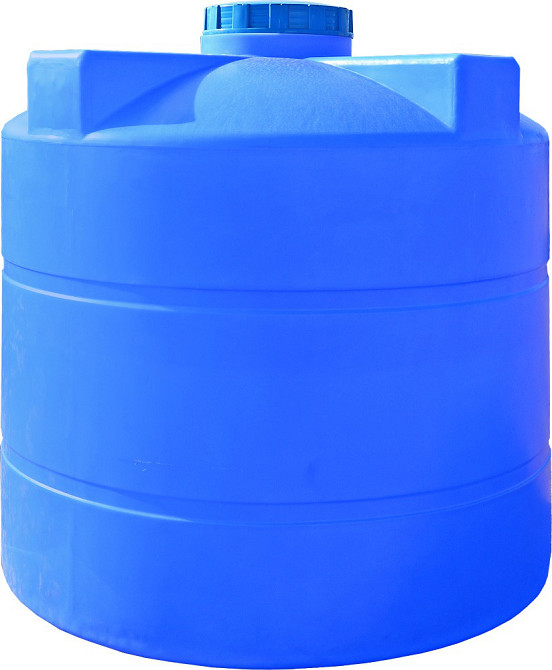 Емкость 3500 л вертикальная ПБ голубая Киев - изображение 1