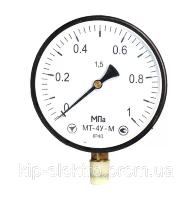 Манометр МТ-4У-М от 0 до 1 МПа (10 кгс/см2) - аналог МП4-У, МП4-У2, ДМ 05160, ДМ 05-МП-4У, МТП-160,  Київ - зображення 3
