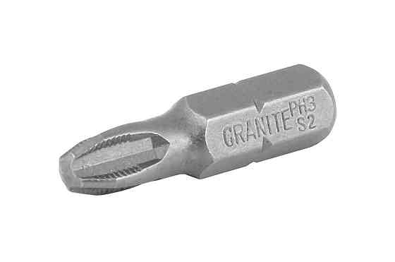 Насадка отверточная GRANITE PH3 25 мм ¼" S2 набор 10 шт 10-03-251 Харьков