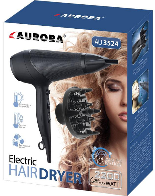 Фен с дифузором Aurora 3524AU Київ - зображення 3