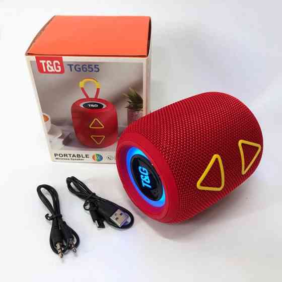 Колонка портативная Bluetooth T&G TG655 red красная Київ