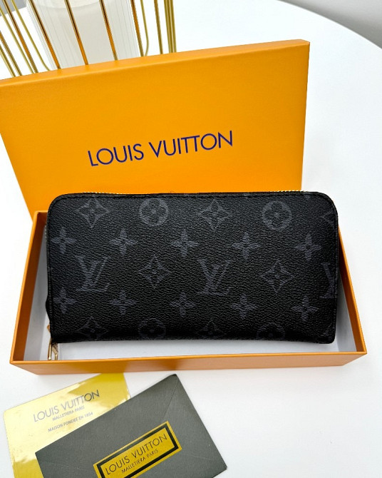 кошелек луи витон женский унисекс коричневый черный AN37 Киев - изображение 3