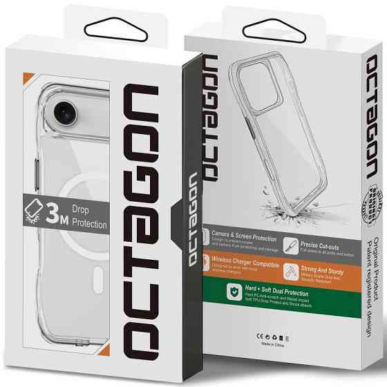 Чехол TPU Space Octagon with MagSafe для Apple iPhone 17 Air (6.5") Херсон