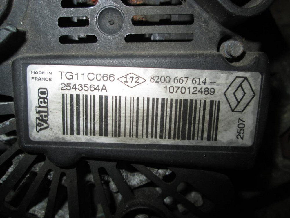 Генератор Renault Megane II 1.5 dci 2005-2008 (8200667614) Ковель - зображення 3
