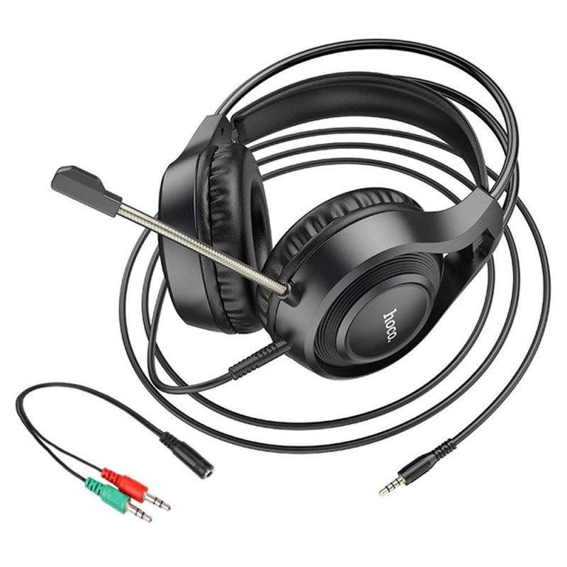 Накладные наушники Hoco W106 Tiger (3.5mm+3.5mm/1.8m) Херсон - зображення 4