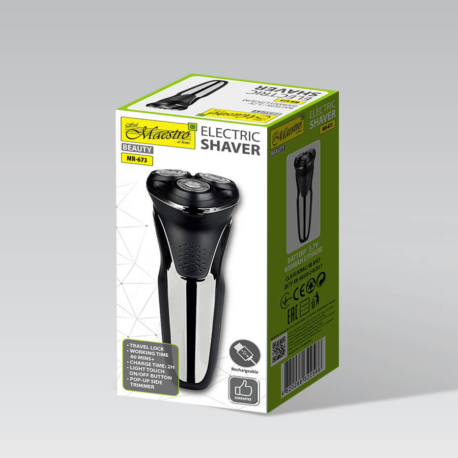 Электробритва Maestro MR-673 черная Київ - зображення 5