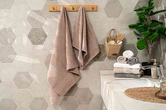 Набір махрових рушників Ardesto Lotus ART-2357-NS 2 шт бежевий Київ