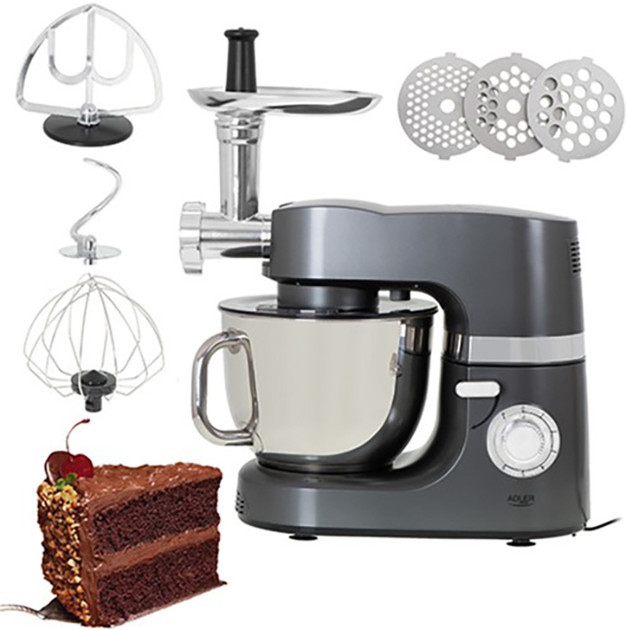 Кухонный комбайн Adler AD-4221 2200 Вт серебристый Київ - зображення 5