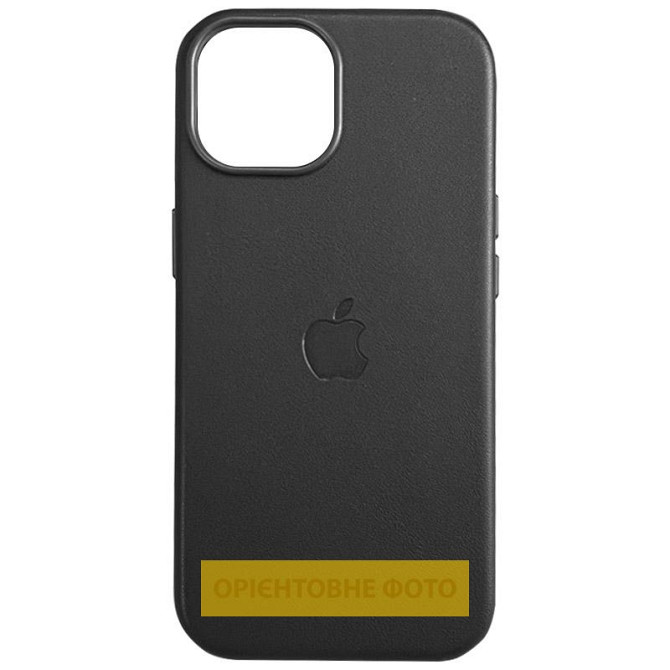 Кожаный чехол Leather Case (AAA) with MagSafe and Animation для Apple iPhone 16 Plus (6.7") Херсон - зображення 1