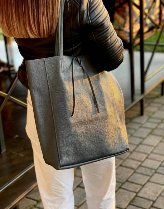 Кожаная Сумка мешок Италия через плечо женская TS000092 Київ - зображення 4