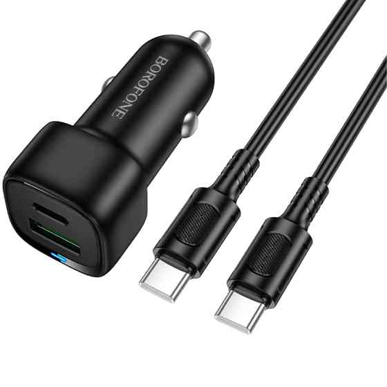 АЗУ Borofone BZ34B Cloud PD20W+QC3.0 total 38W (1USB-A/1C) + кабель Type-C to Type-C Херсон