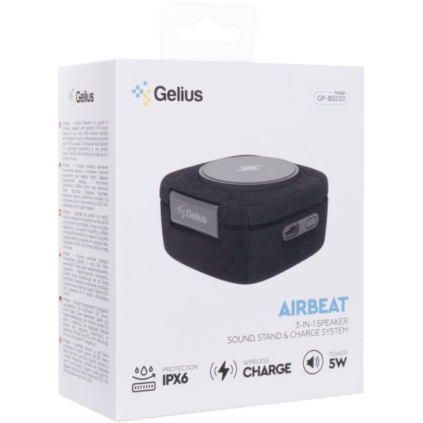 Колонка Bluetooth Gelius AirBeat GP-BS550 Black Харків - зображення 4